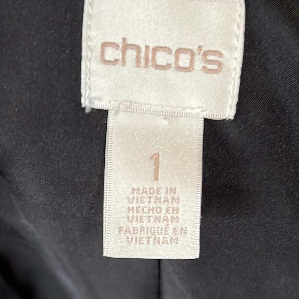 Chico’s Women's Red Jacket with Gold Zipoer Accents and Pockets Like New, Medium - Picture 13 of 14